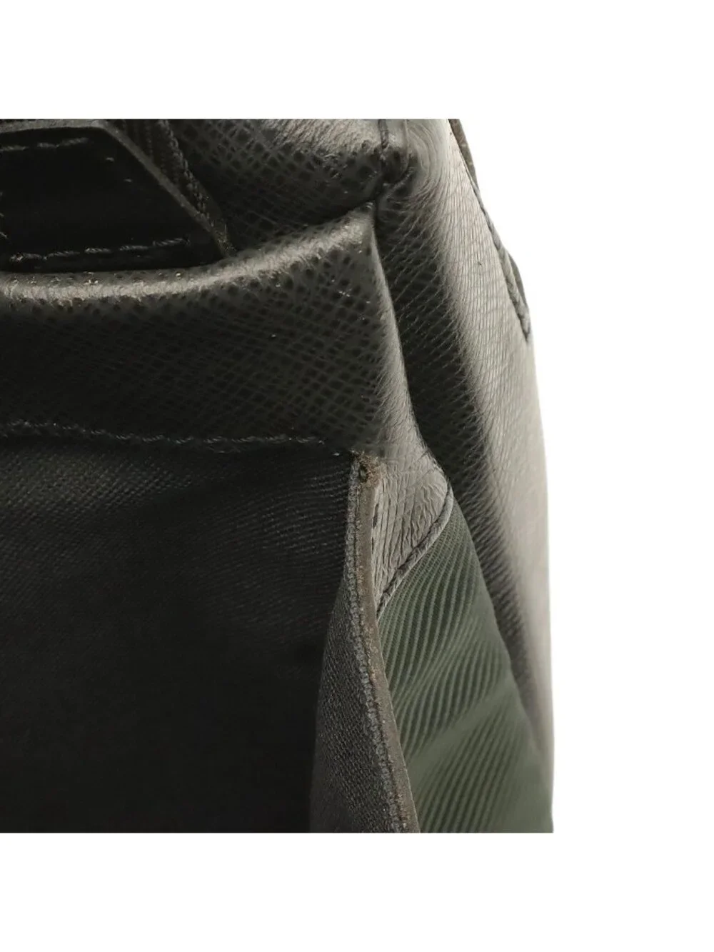 Louis Vuitton Taiga Sayan Shoulder Bag Crossbody Leather Canvas Ardoise Black